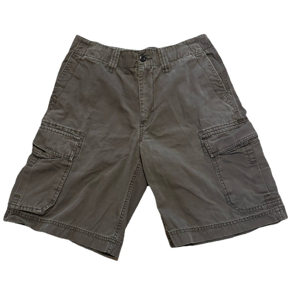 VTG Y2K Old Navy Surplus Cargo Shorts Chocolate Brown Size‎ 30 Military Utility